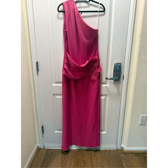 ELLIATT Janelle One Shoulder Gown Pink Cocktail Dinner Date Wedding size XL NWT - Picture 5 of 7